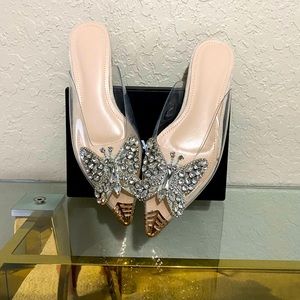 Shein Butterfly Jeweled Flats